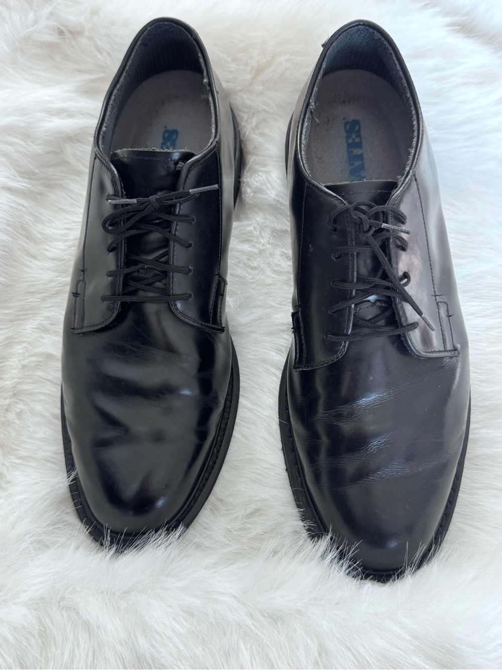 Bates Black Men's Lace-Up Derby Oxfords